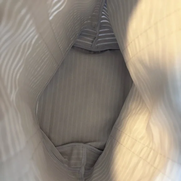 NEW, Land's End Tote, Canvas Tote, Beach Tote, Black and White Striped Tote, NWT - Picture 7 of 7